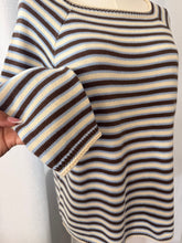 Load image into Gallery viewer, Talia Striped Cotton Knit Top