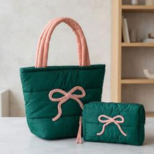 Load image into Gallery viewer, Sweetly Tied Quilted Tote