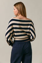 Load image into Gallery viewer, The Audrey Striped Boatneck Sweater