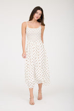 Load image into Gallery viewer, The Paris Polka Midi Dress (White)