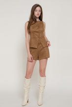 Load image into Gallery viewer, The Sienna Faux Suede Vest Top