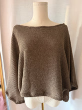 Load image into Gallery viewer, Cocoa Drape Poncho Top