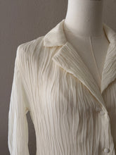Load image into Gallery viewer, The Celeste Plissé Button Down