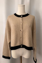 Load image into Gallery viewer, The Sutton Contrast Knit Cardigan