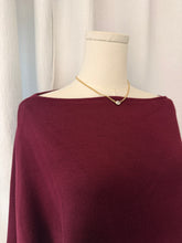 Load image into Gallery viewer, The Capri Poncho Top (Burgundy)