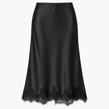 Load image into Gallery viewer, Elodie Satin Lace Midi Skirt