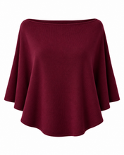 Load image into Gallery viewer, The Capri Poncho Top (Burgundy)