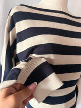 Load image into Gallery viewer, The Audrey Striped Boatneck Sweater
