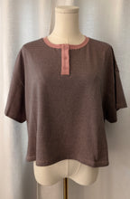 Load image into Gallery viewer, The Millie Contrast Henley Tee