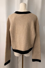 Load image into Gallery viewer, The Sutton Contrast Knit Cardigan