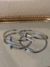 Load image into Gallery viewer, Luxe Nail Bangle (Silver)