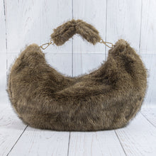 Load image into Gallery viewer, The Vienna Faux Fur Crescent Bag