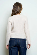 Load image into Gallery viewer, ROUND NECK BUTTON DOWN LONG SLEEVE CARDIGAN