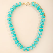 Load image into Gallery viewer, The Poppy Marbled Bead Necklace