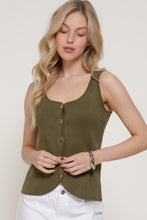 Load image into Gallery viewer, The Brielle Button Tank