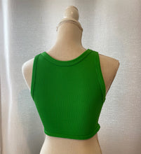 Load image into Gallery viewer, Crew Neck Crop Top (Classic Green)