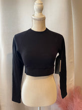 Load image into Gallery viewer, Ribbed Long Sleeve Crop Top
