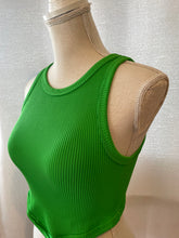 Load image into Gallery viewer, Crew Neck Crop Top (Classic Green)