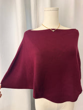 Load image into Gallery viewer, The Capri Poncho Top (Burgundy)
