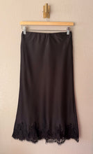 Load image into Gallery viewer, Elodie Satin Lace Midi Skirt
