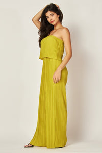 So Pleated Jumpsuit (Lime)