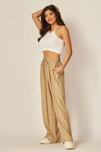 High-Waist Linen Pant