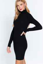 Load image into Gallery viewer, The Sleek Knit Dress (Black)
