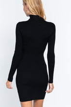 Load image into Gallery viewer, The Sleek Knit Dress (Black)
