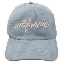 Load image into Gallery viewer, California Script Microsuede Cap
