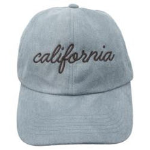 Load image into Gallery viewer, California Script Microsuede Cap
