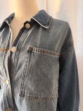 Load image into Gallery viewer, The Adeline Peplum Denim Jacket
