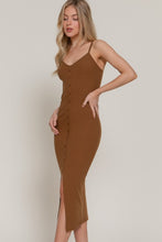Load image into Gallery viewer, The Button-Down Midi Dress (Camel)
