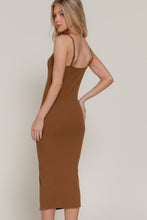 Load image into Gallery viewer, The Button-Down Midi Dress (Camel)
