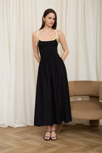 Load image into Gallery viewer, The Elara Midi Dress (Black)
