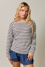 Load image into Gallery viewer, Talia Striped Cotton Knit Top
