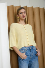Load image into Gallery viewer, The Ella Knit Top (Butter Yellow)

