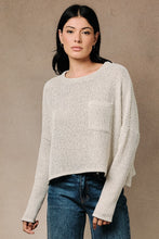 Load image into Gallery viewer, The Wren Textured Pocket Sweater
