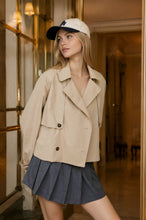 Load image into Gallery viewer, The Chelsea Cropped Trench Jacket
