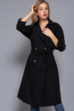 Load image into Gallery viewer, The London Trench Coat (Black)
