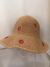 Load image into Gallery viewer, The Berry Sweet Straw Hat
