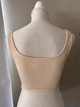 Load image into Gallery viewer, Ribbed Corset Crop Top
