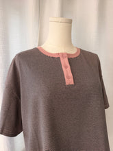 Load image into Gallery viewer, The Millie Contrast Henley Tee
