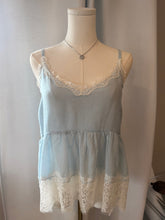 Load image into Gallery viewer, Sweet Whispers Lace Cami-Light Blue

