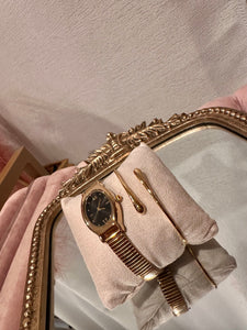 The Vienna Watch (Gold w/Black face)