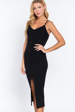 Load image into Gallery viewer, The Button-Down Midi Dress (Black)
