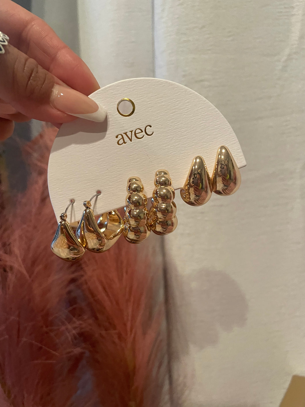 Gold Earring Set