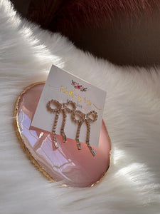 Glam Bow Earrings (Gold)