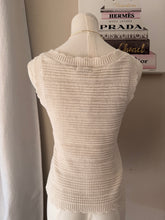 Load image into Gallery viewer, Cream Ruffle Knit Tank
