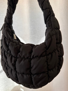 Shoulder Quilted Bag (Black)