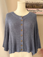 Load image into Gallery viewer, The Ella Knit Top (Dusty Blue)
